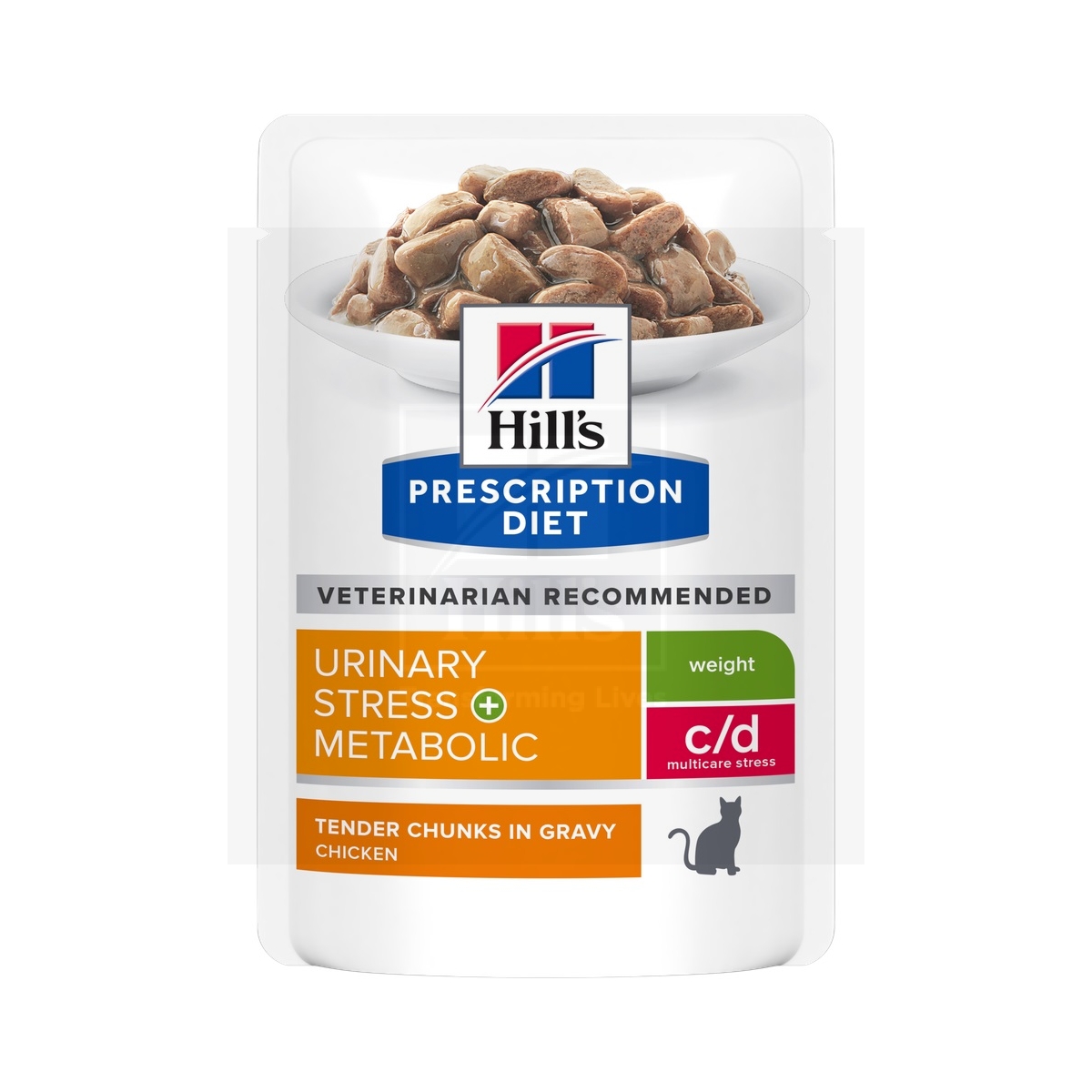 Hill's Prescription Diet c/d Stress+Metab. kassi eine kanaga 85g 12TK