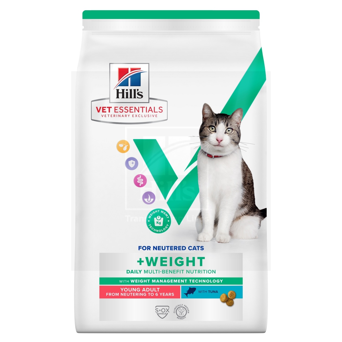 Hill's VE MB+Weight kuivtoit noortele kassidele tuunikalaga 1,5 kg