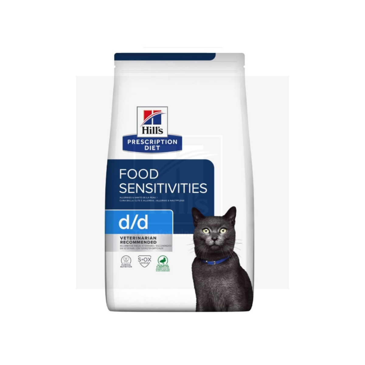 Hill's Prescription Diet d/d kassitoit pardiliha & hernega 1,5kg