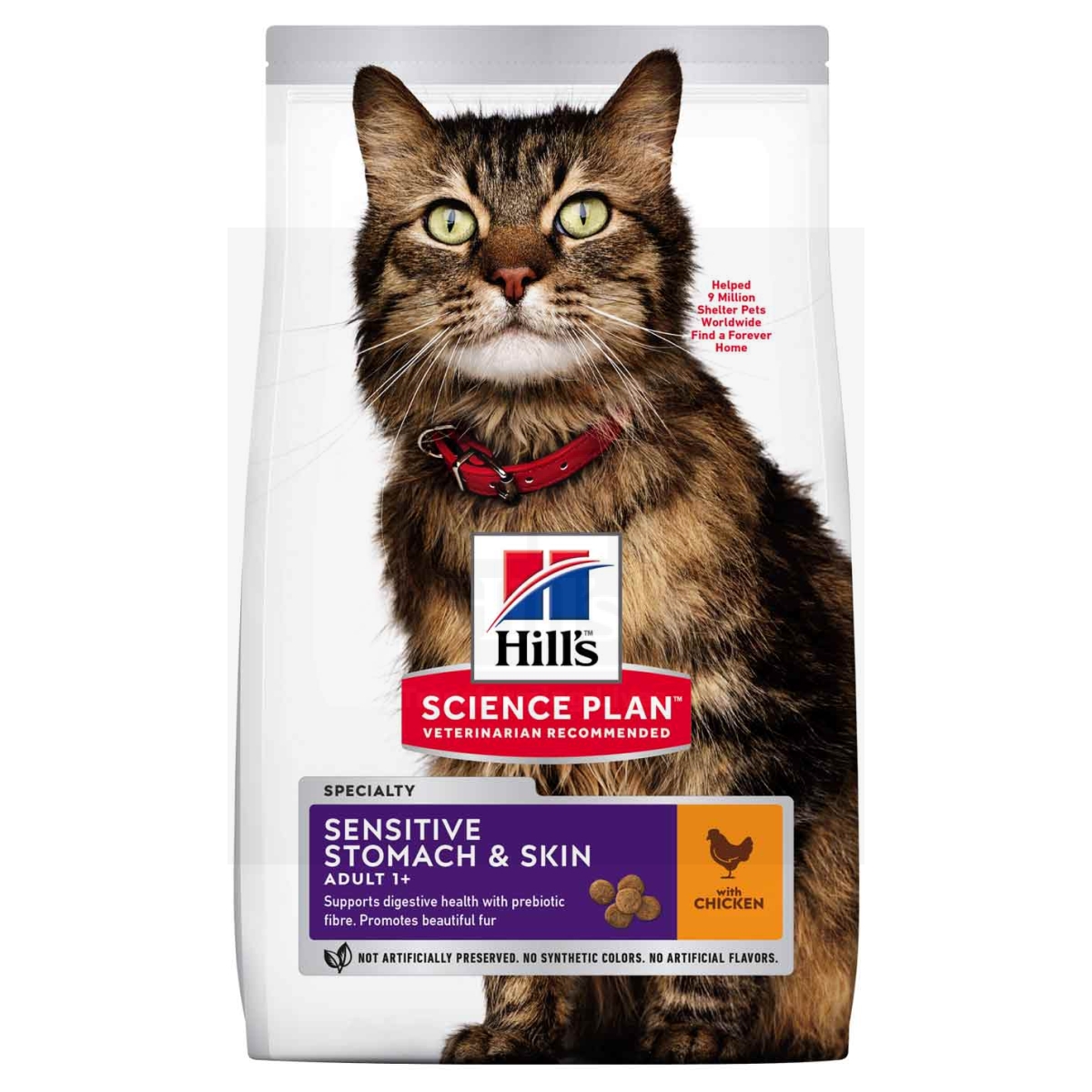 Hill's Science Plan Sensitive Stomach/Skin kassitoit kanalihaga 7kg